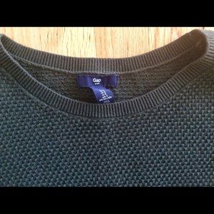 GAP olive green textured sweater like new